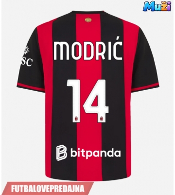 Lacne Muži Futbalové dres AC Milan Luka Modric #14 2026-27 Krátky Rukáv - Domáci